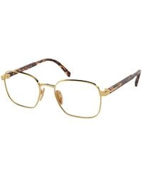 Prada - Pr A55V 5Ak1O1 Optical Frames Metal Squared Normal - Lyst
