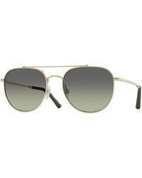 Oliver Peoples - Ov1346S R-10 52452A Sunglasses Metal Pilot Normal - Lyst