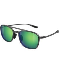 Maui Jim - Mj0447S 004 Occhiali Da Sole Iniettato Verde Squadrata - Lyst