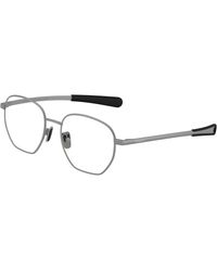 Moncler - Me1015 1016 Optical Frames Metal Transparent Round Normal - Lyst