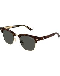Montblanc - Mb0382S 003 Sunglasses Acetate Squared - Lyst