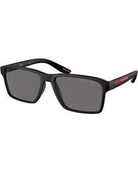 Prada Linea Rossa - Ps 05Ys Dg002G Sunglasses Injected Squared Polarized - Lyst