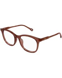 Chloé - Ch0314Oa 002 Optical Frames Acetate Transparent Squared - Lyst