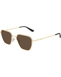 McQueen - Am0561S 002 Sunglasses Metal Squared - Lyst
