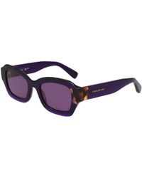 Longchamp - Lo749S 505 Sunglasses Acetate Cat Eye Normal Normal - Lyst