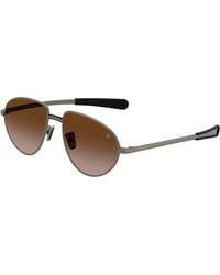 Moncler - Me4009 Vizla 100213 Sunglasses Metal Pilot Normal Nuanced - Lyst