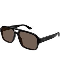 Gucci - Gg1342S 002 Sunglasses Plastic Pilot Polarized - Lyst