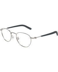 Montblanc - Mb0423O 004 Optical Frames Metal Transparent Round - Lyst