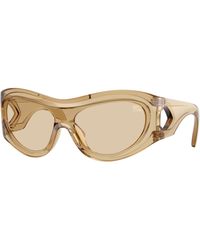 Burberry - Be4465 412373 Sunglasses Injected Geometric Normal - Lyst