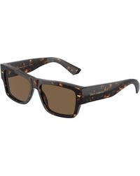 Dolce & Gabbana - Dg4451 502/73 Sunglasses Acetate Squared Normal - Lyst