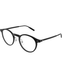 Montblanc - Mb0426O 001 Optical Frames Injected Transparent Round - Lyst