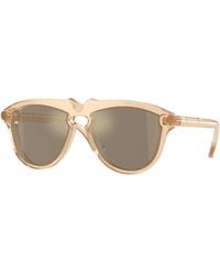 Burberry - Be4417U 40635A Sunglasses Acetate Pilot Mirrored - Lyst