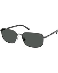Polo Ralph Lauren - Ph3159 947987 Sunglasses Metal Squared Normal - Lyst