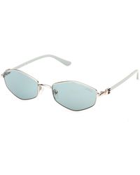 Guess - Gu00289 32N Sunglasses Metal Geometric Normal - Lyst