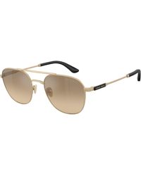 Giorgio Armani - Ar6178 30023K Sunglasses Metal Squared Normal Shaded - Lyst