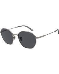Giorgio Armani - Ar6150 300387 Sunglasses Metal Squared Normal - Lyst