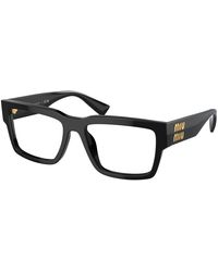 Miu Miu - Mu 02Xv 1Ab1O1 Optical Frames Acetate Squared Normal - Lyst