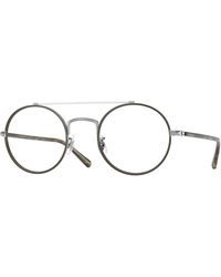 Oliver Peoples - Ov1355T Etlin 5035 Optical Frames Titanium Transparent Round Normal - Lyst