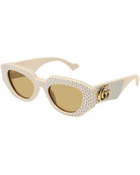 Gucci - Gg1421S 005 Sunglasses Acetate Geometric - Lyst