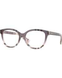 Burberry - Be2456 4220 Optical Frames Acetate Transparent Cat Eye Normal - Lyst