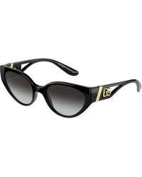 Dolce & Gabbana - Dg6146 501/8G Sunglasses Nylon Cat Eye Normal Shaded - Lyst