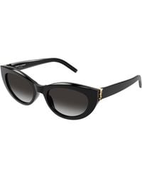 Saint Laurent - Sl M115 002 Sunglasses Acetate Cat Eye Shaded - Lyst