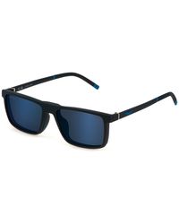 Police - Upll74 Solstice Lite 1 Abip Optical Frames Injected Smoke Squared Mirrored - Lyst