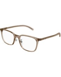 Montblanc - Mb0418Oj 004 Optical Frames Transparent Squared - Lyst