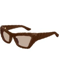 Bottega Veneta - Bv1438S 002 Sunglasses Bio-Injected Cat Eye - Lyst