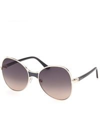Guess - Gu00359 32B Sunglasses Injected Smoke Butterfly Normal - Lyst
