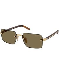Prada - Pr D55S 5Ak90F Sunglasses Metal Squared Normal - Lyst