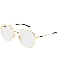Gucci - Gg2140Ok 001 Optical Frames Metal Transparent Round - Lyst