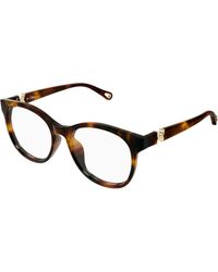 Chloé - Ch0375O 002 Optical Frames Acetate Transparent Round - Lyst