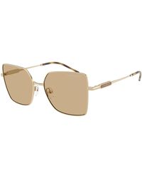 Emporio Armani - Ea2179 301373 Sunglasses Metal Squared Normal - Lyst
