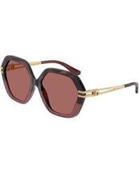 Dolce & Gabbana - Dg6210 349369 Sunglasses Injected Geometric Normal - Lyst