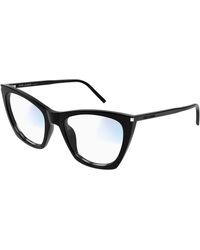Saint Laurent - Sl 214 Kate Thin 006 Sunglasses Acetate Transparent Cat Eye Photochromic - Lyst