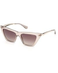 Guess - Gu00310 59F Sunglasses Injected Cat Eye Normal - Lyst