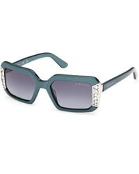 Guess - Gm00042 87W Sunglasses Acetate Geometric Normal - Lyst
