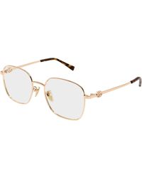 Gucci - Gg2006Oa 003 Optical Frames Metal Transparent Round - Lyst