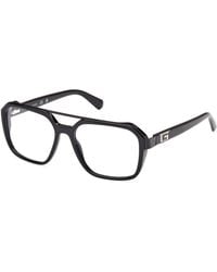Guess - Gu50138 001 Optical Frames Acetate Squared Normal - Lyst
