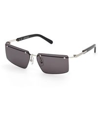 Gcds - Gd0061 16A Sunglasses Metal Smoke Squared Normal - Lyst