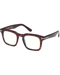Tom Ford - Ft6025-B 052 Optical Frames Acetate Squared Normal - Lyst