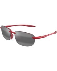 Maui Jim - Mj0677Sa 004 Occhiali Da Sole Iniettato Grigio Squadrata - Lyst