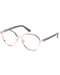 Guess - Gu50124 028 Optical Frames Metal Round Normal - Lyst