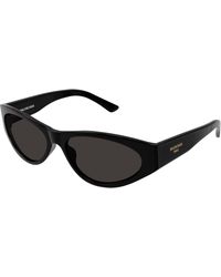 Balenciaga - Bb0367S 001 Sunglasses Acetate Round - Lyst