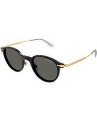Montblanc - Mb0362S 001 Sunglasses Acetate Round - Lyst