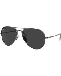 Ray-Ban - Rb8089 Aviator Titanium Sunglasses - Lyst