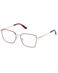 Guess - Gu50168 083 Optical Frames Metal Geometric Normal - Lyst