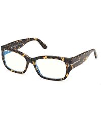 Tom Ford - Ft6191-B 55 Optical Frames Acetate Squared Normal - Lyst