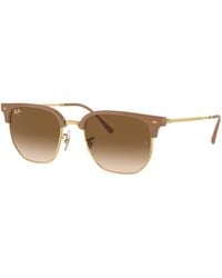 Ray-Ban - Rb4416f New Clubmaster Low Bridge Fit Square Sunglasses - Lyst